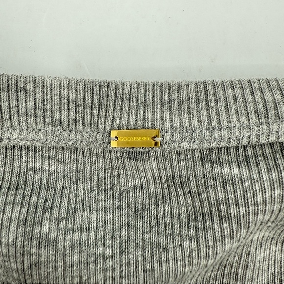 Gooseberry Intimates Les Girls Rib Breifs in Gray Size M NWT - Picture 10 of 11